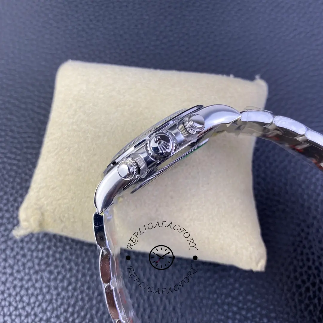 Rolex Cosmograph Daytona 116509 White Arabic Dial White Gold 40MM Mens Replica Watch