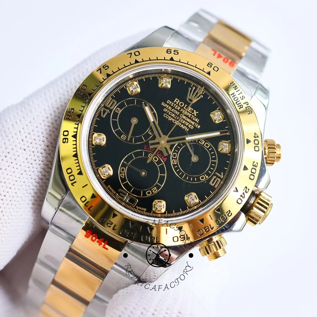 Rolex Cosmograph Daytona 116503 Black Diamond Dial 40MM Mens Replica Watch