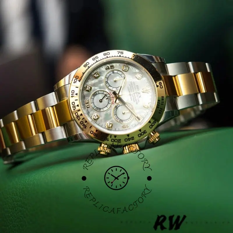 Rolex Cosmograph Daytona 116503 White Mother Of Pearl Dial 40MM Mens Replica Watch