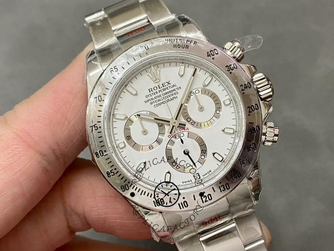 Rolex Daytona 116520 Stainless Steel Case White Dial 40MM Mens Replica Watch
