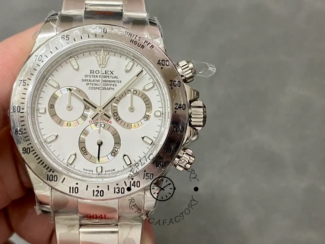 Rolex Daytona 116520 Stainless Steel Case White Dial 40MM Mens Replica Watch