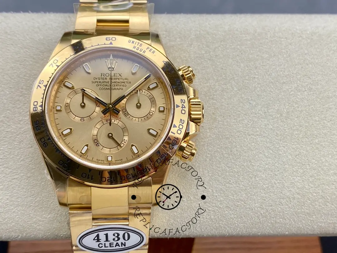 Rolex Cosmograph Daytona 116528 Champagne Index Dial 40MM Mens Replica Watch