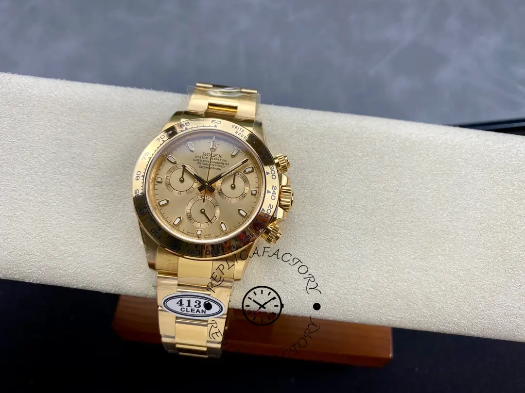Rolex Cosmograph Daytona 116528 Champagne Index Dial 40MM Mens Replica Watch