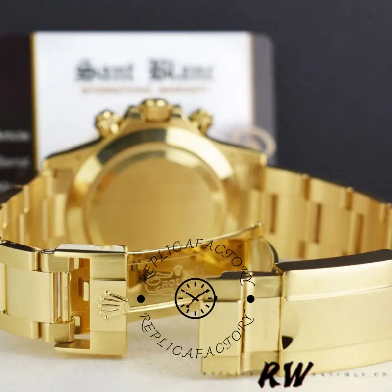 Rolex-Daytona 116528 Yellow Gold MOP Diamond 40mm Mens Replica Watch