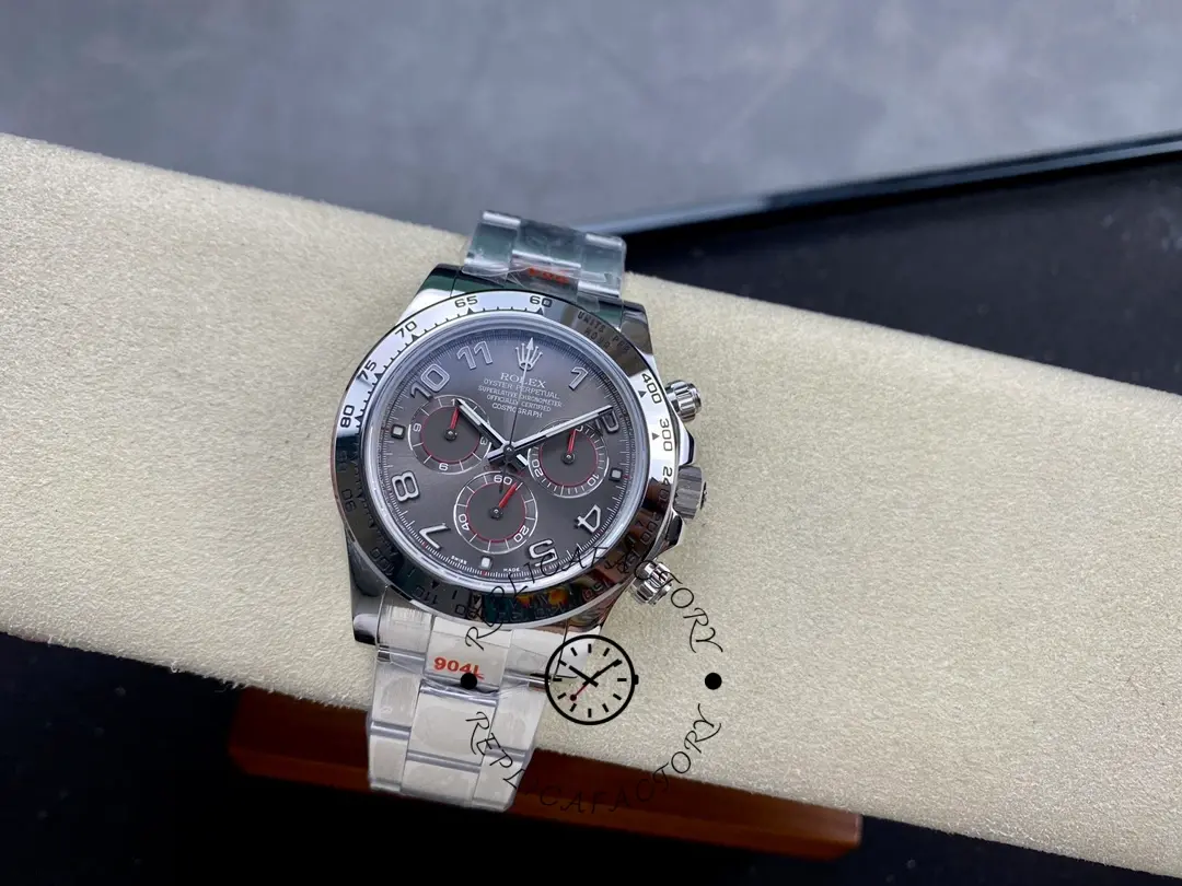 Rolex Cosmograph Daytona 116509 Gray Arabic Dial White Gold 40MM Mens Replica Watch