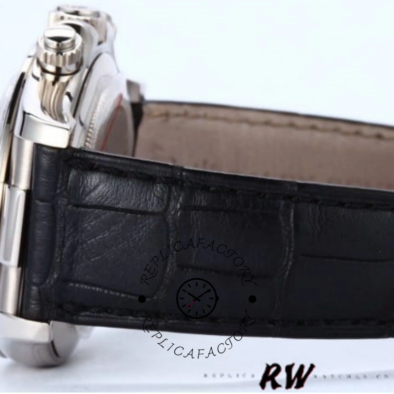 Rolex Cosmograph Daytona 116519 Gray dial Black Leather Strap 40mm Mens Replica Watch