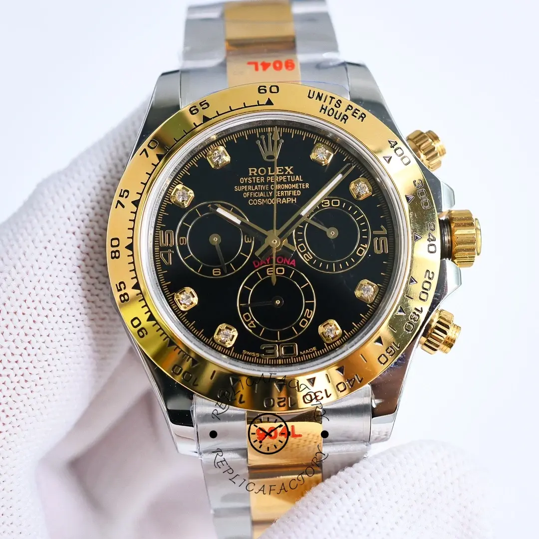 Rolex Cosmograph Daytona 116503 Black Diamond Dial 40MM Mens Replica Watch