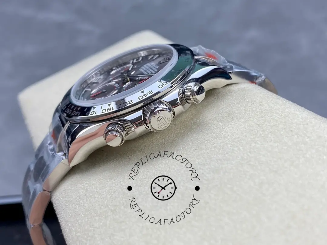 Rolex Cosmograph Daytona 116509 Gray Arabic Dial White Gold 40MM Mens Replica Watch