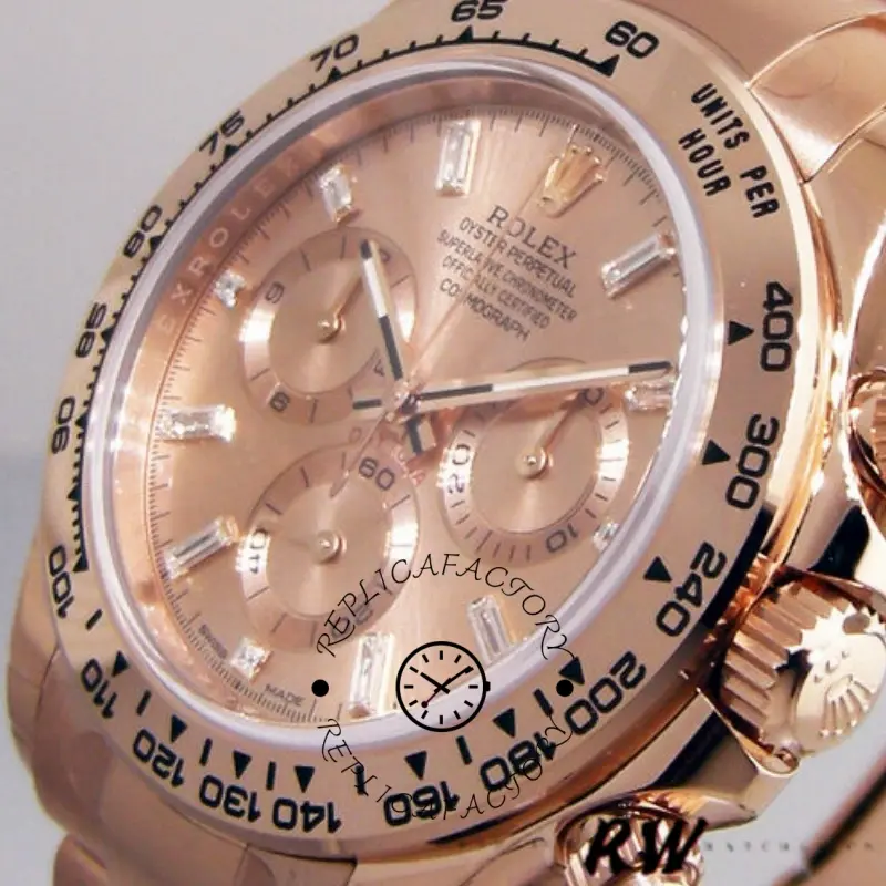 Rolex Daytona m116505 Everose Gold Sundust Pink Dial 40MM Mens Replica Watch