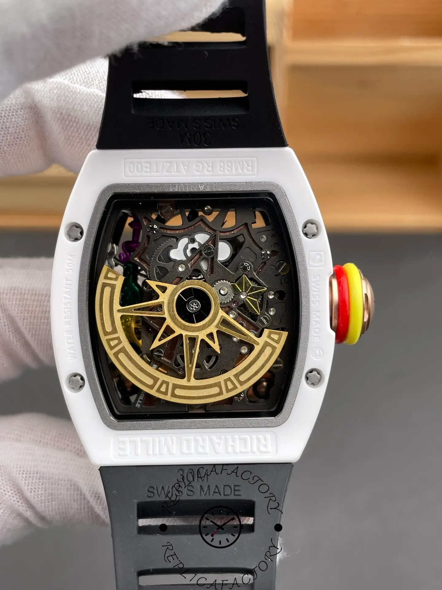 Richard Mille Tourbillon Smiley Ceramic Red Gold RM 88 Super Clone