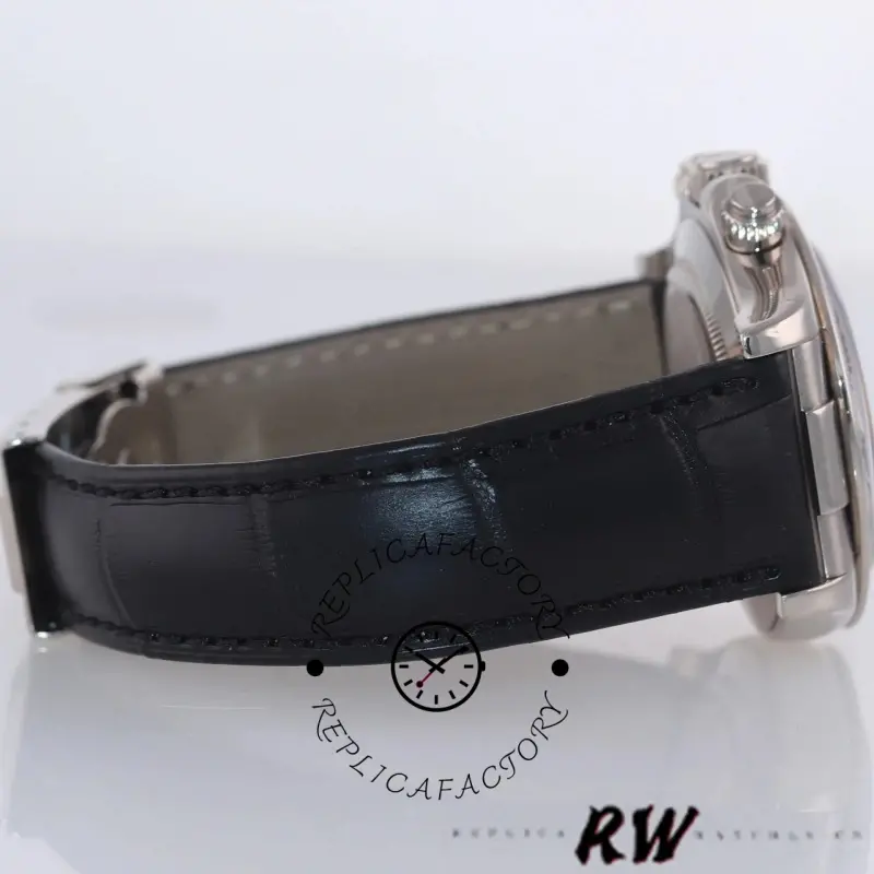 Rolex Daytona 116519 Black Racing Dial Leather strap 40mm Mens Replica Watch