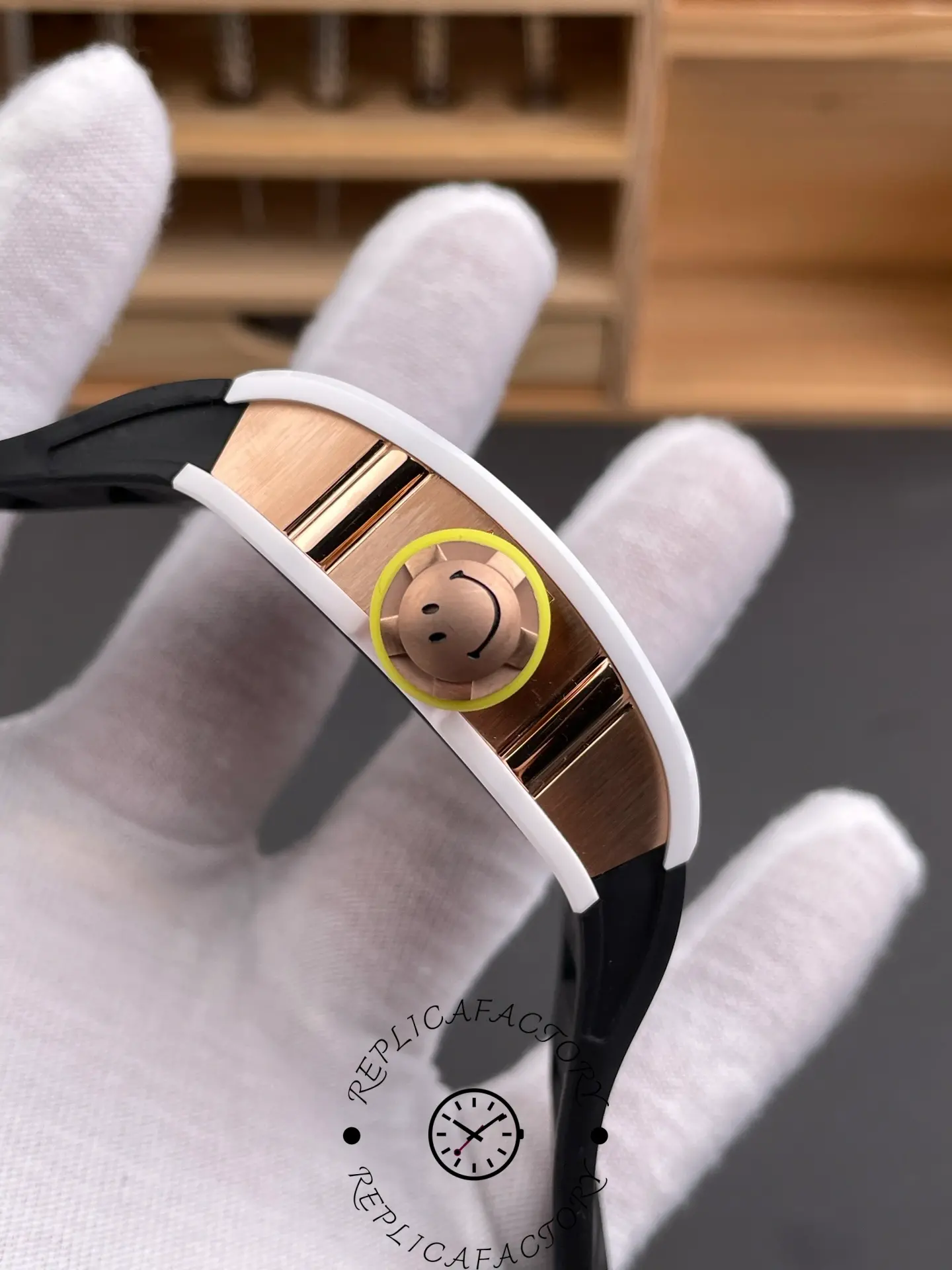 Richard Mille Tourbillon Smiley Ceramic Red Gold RM 88 Super Clone