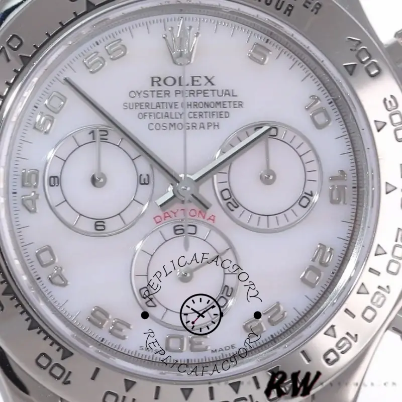 Rolex Daytona 116519 Mother of Pearl Arabic Dial 40mm Mens Replica Watch