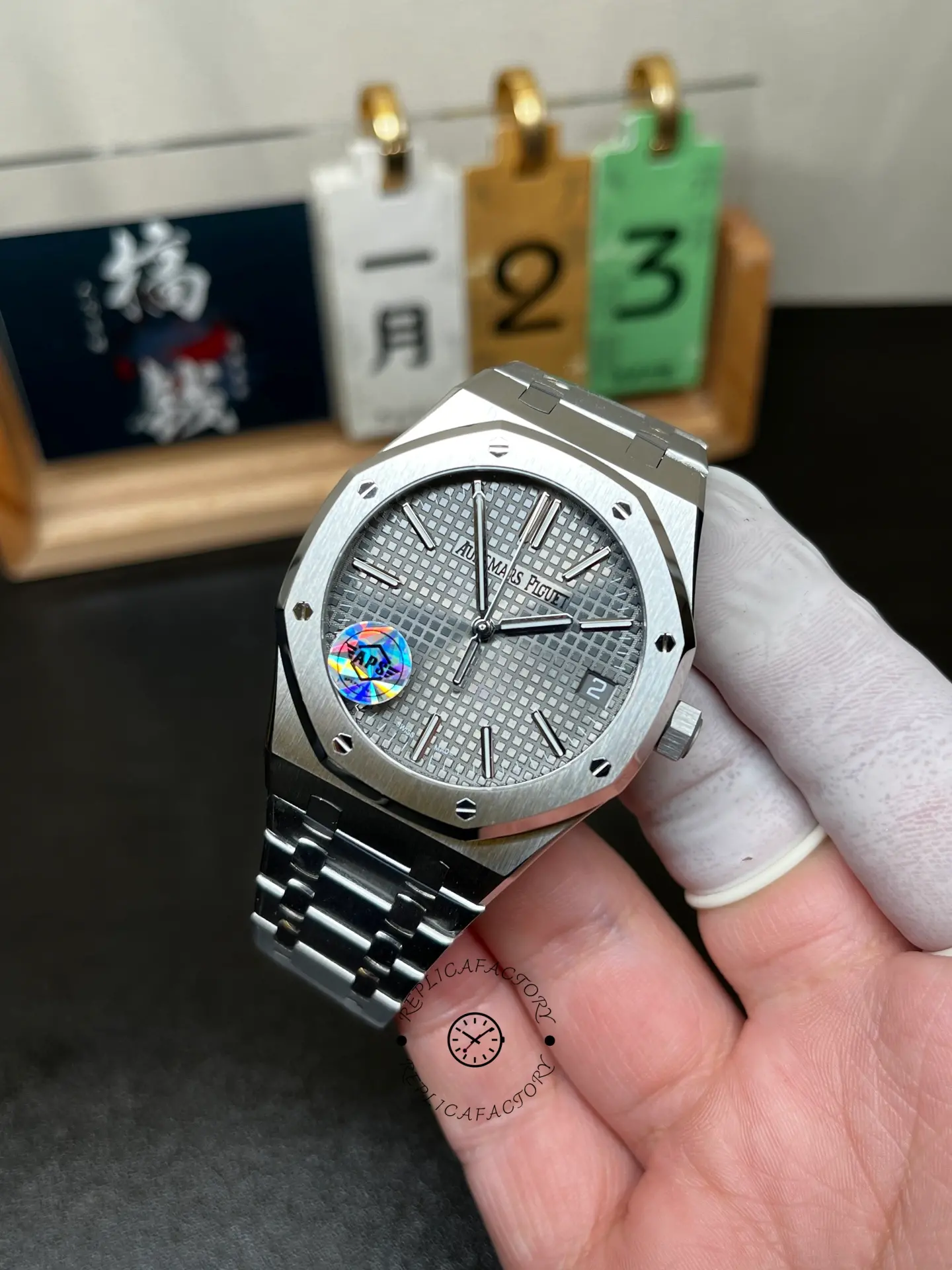 1:1 Clone AP Royal Oak 41 Gray Dial 15510ST.OO.1320ST.10 Automatic