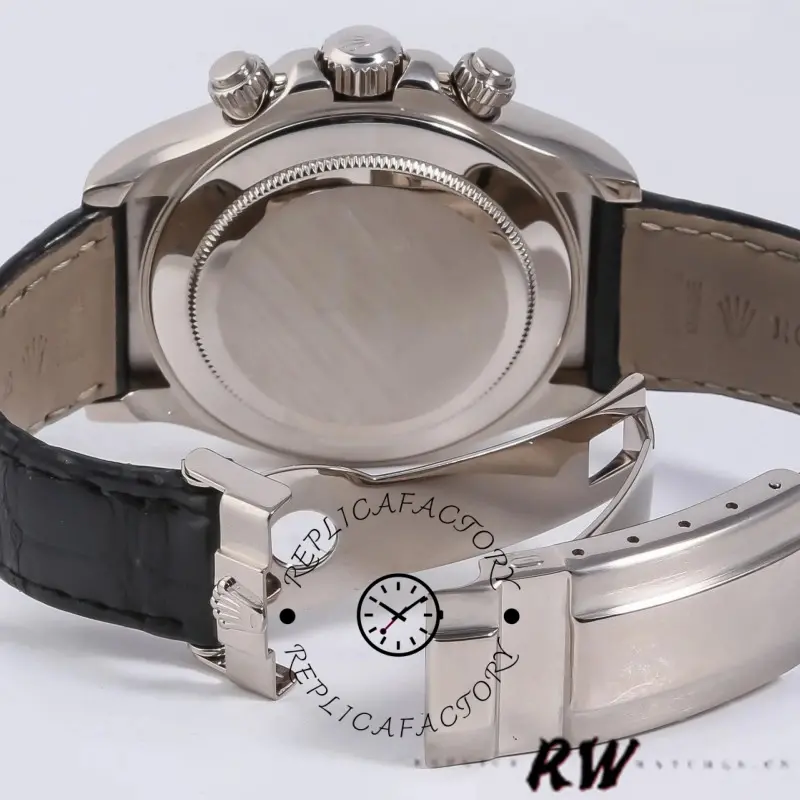 Rolex Daytona 116519 White Gold Black Dial 40mm Mens Replica Watch