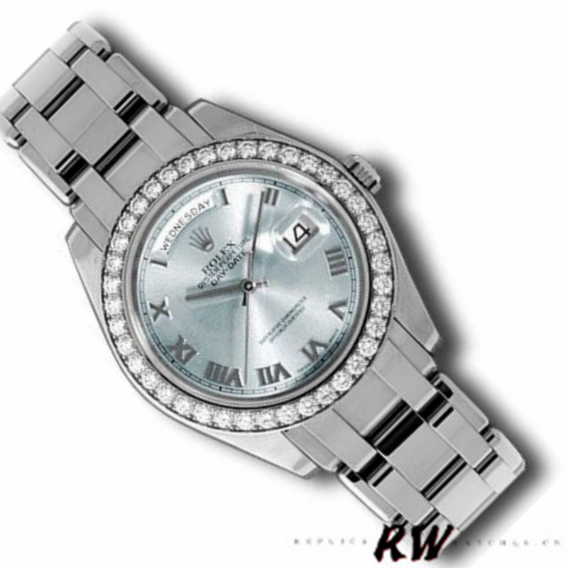 Rolex Day-Date 18946 Ice Blue Roman Dial Special Edition 39MM Mens Replica Watch