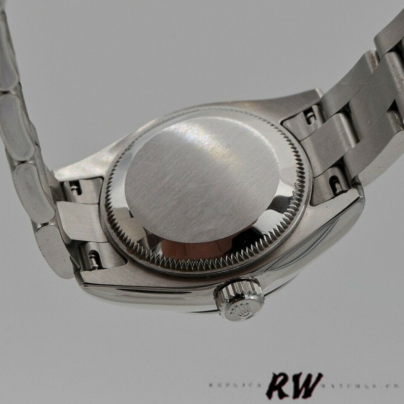 Rolex Oyster Perpetual 176200 Silver Dial Pink Luminous Markers 26MM Lady Replica Watch