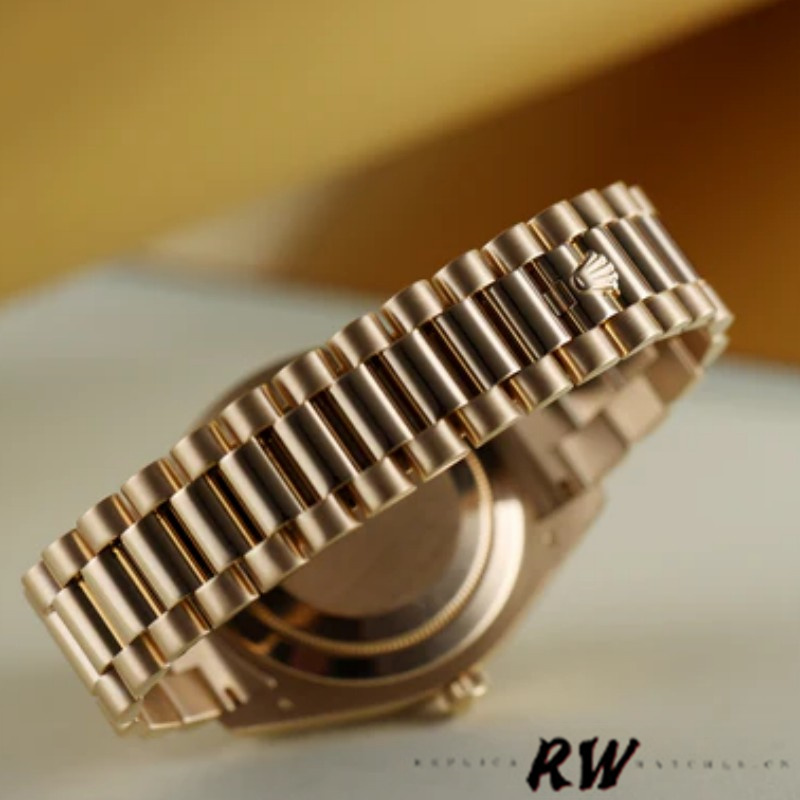 Rolex Day-Date 218238 White Roman Numeral Dial Yellow Gold 41MM Mens Replica Watch