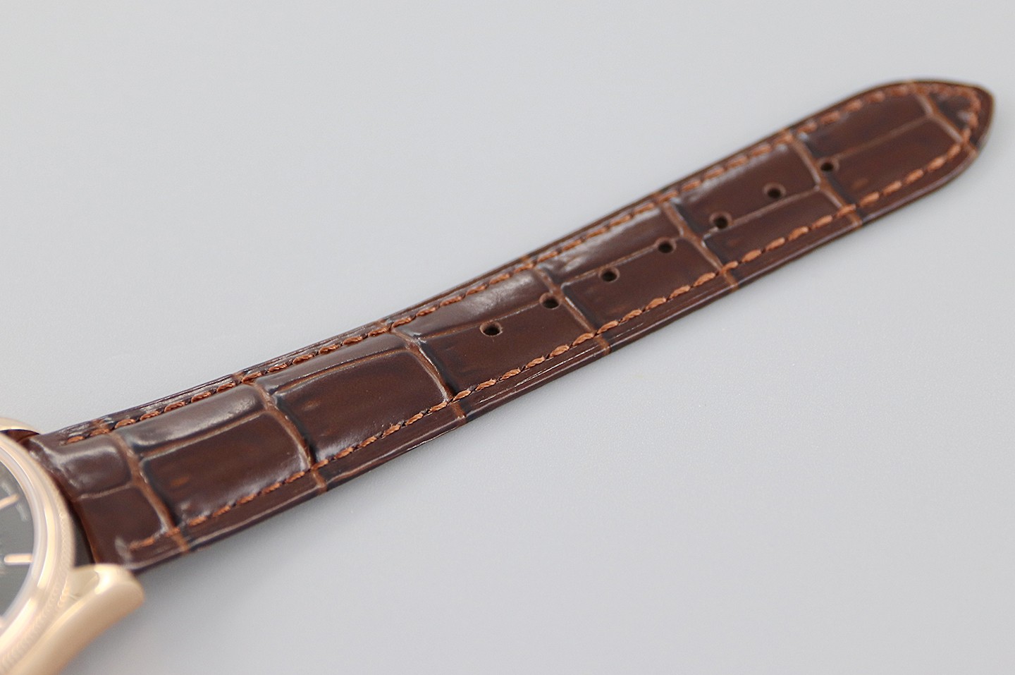 Rolex Cellini Date 50515 Brown Leather Black Index Dial 39mm Mens Replica Watch