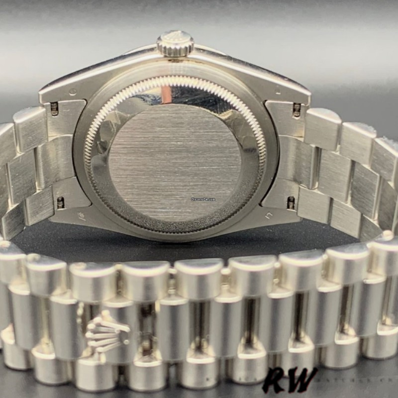 Rolex Day-Date 118296 Platinum MOP White Dial Diamond 36mm Unisex Replica Watch