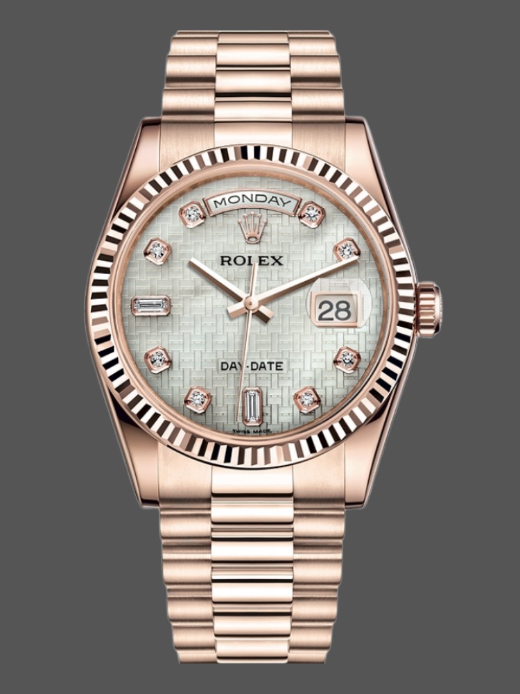 Rolex Day-Date 118235 Mother of Pearl Dial 36mm Unisex Replica Watch