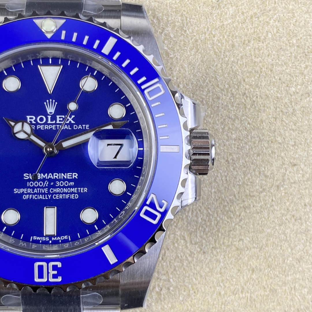 Rolex Submariner 116619LB White Gold Blue Dial 40mm Mens Replica Watch