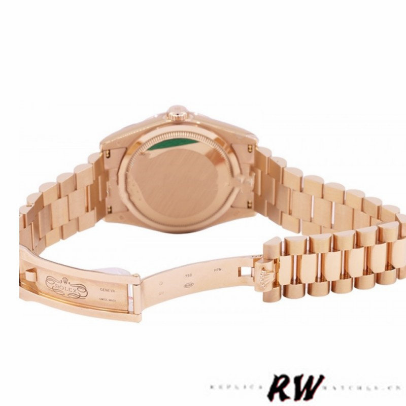 Rolex Day-Date 118235 White Dial Fluted Bezel 36mm Unisex Replica Watch