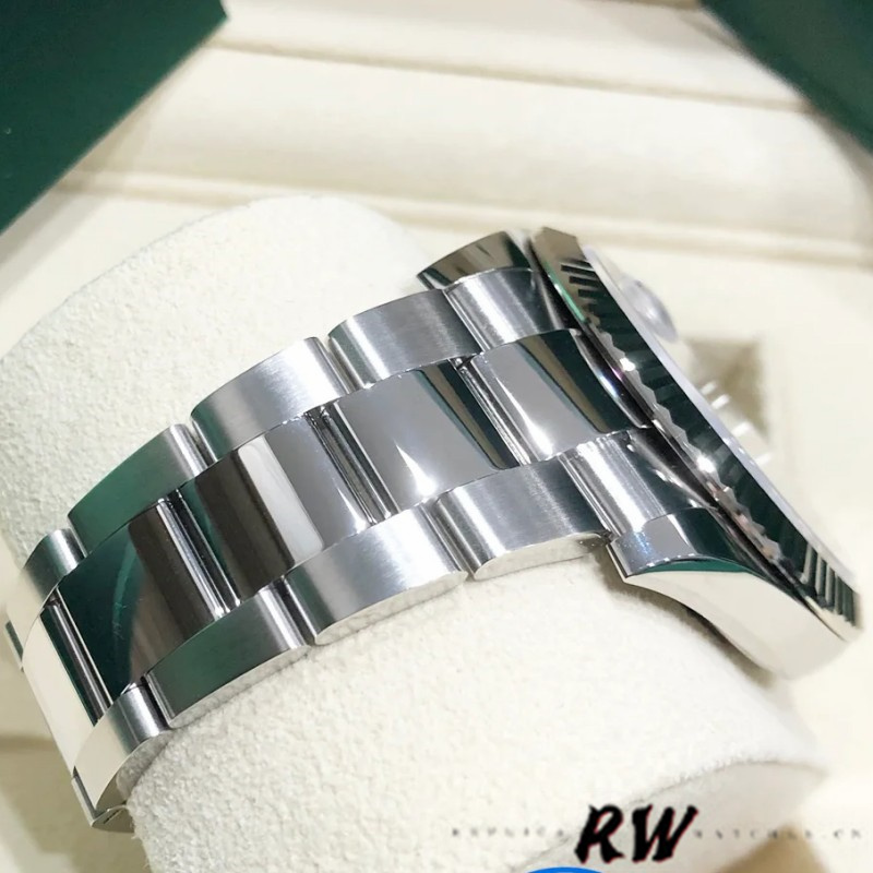 Rolex Datejust m126334 0021 Fluted Bezel Grey Wimbledon Dial 41MM Mens Replica Watch