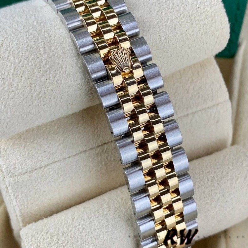 Rolex Datejust 279173 Silver Diamond Dial Fluted Bezel 28mm Lady Replica Watch
