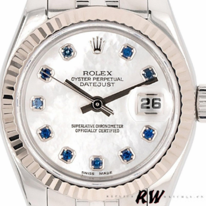 Rolex Datejust 179174 Mother of Pearl White Dial 26MM Lady Replica Watch