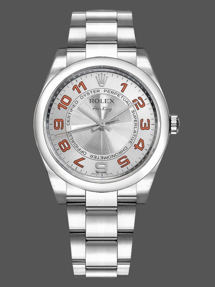 Rolex Oyster Perpetual Air-King 114200 Concentric Silver Dial 34mm Unisex Replica watch