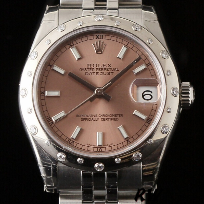Rolex Datejust 178344 Pink Dial Jubilee Bracelet 31MM Lady Replica Watch