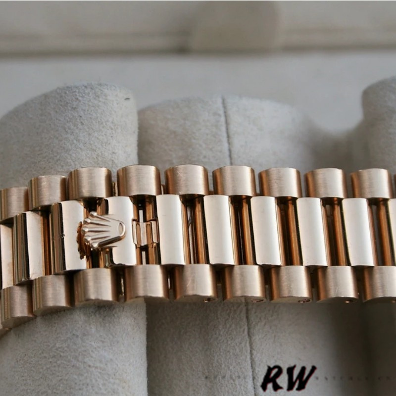 Rolex Day-Date 228398TBR Black Diamond Dial Diamond Bezel 40mm Mens Replica Watch