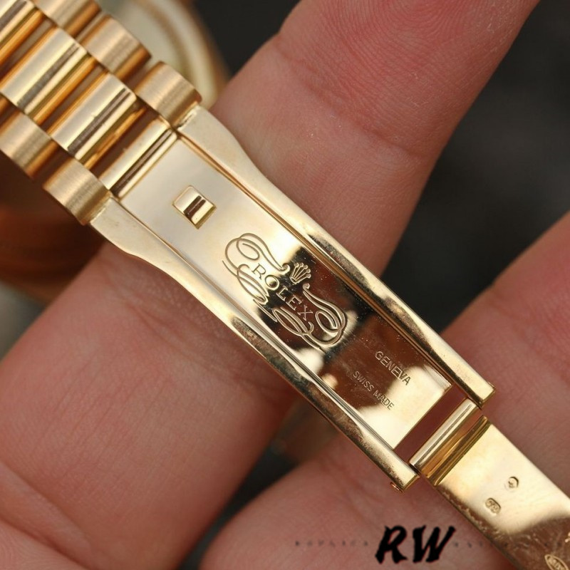 Rolex Day-Date 118238 Black Mother of Pearl Diamond Dial 36mm Unisex Replica Watch