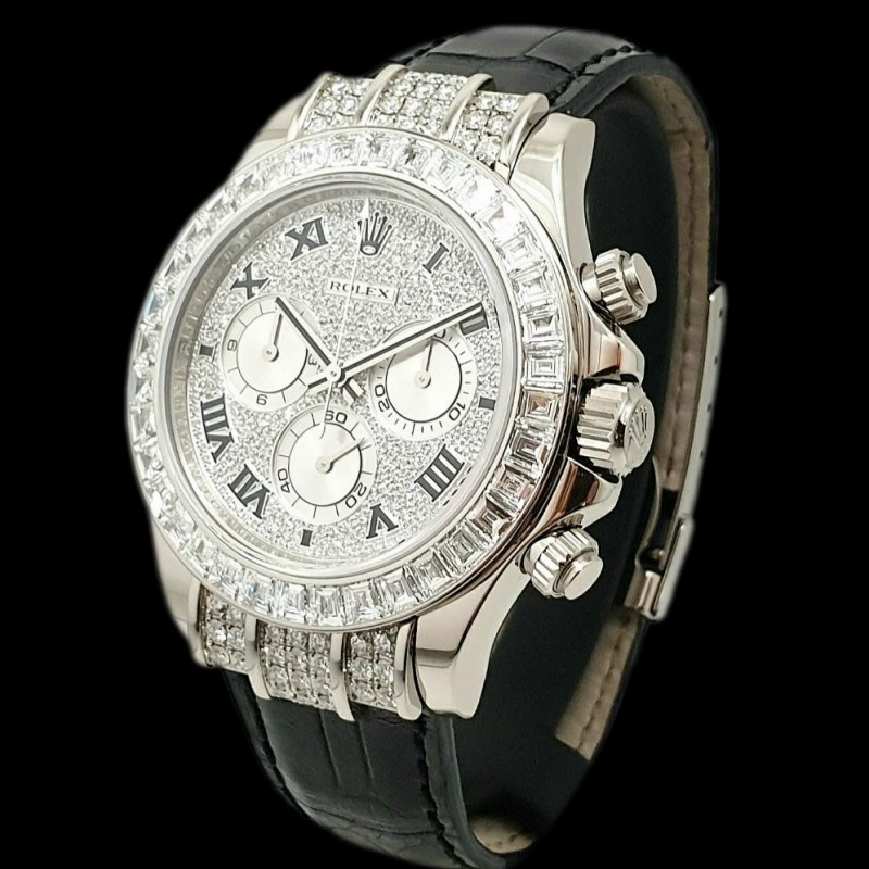 Rolex Cosmograph Daytona 116599 pave diamond dial 40mm Mens Replica Watch