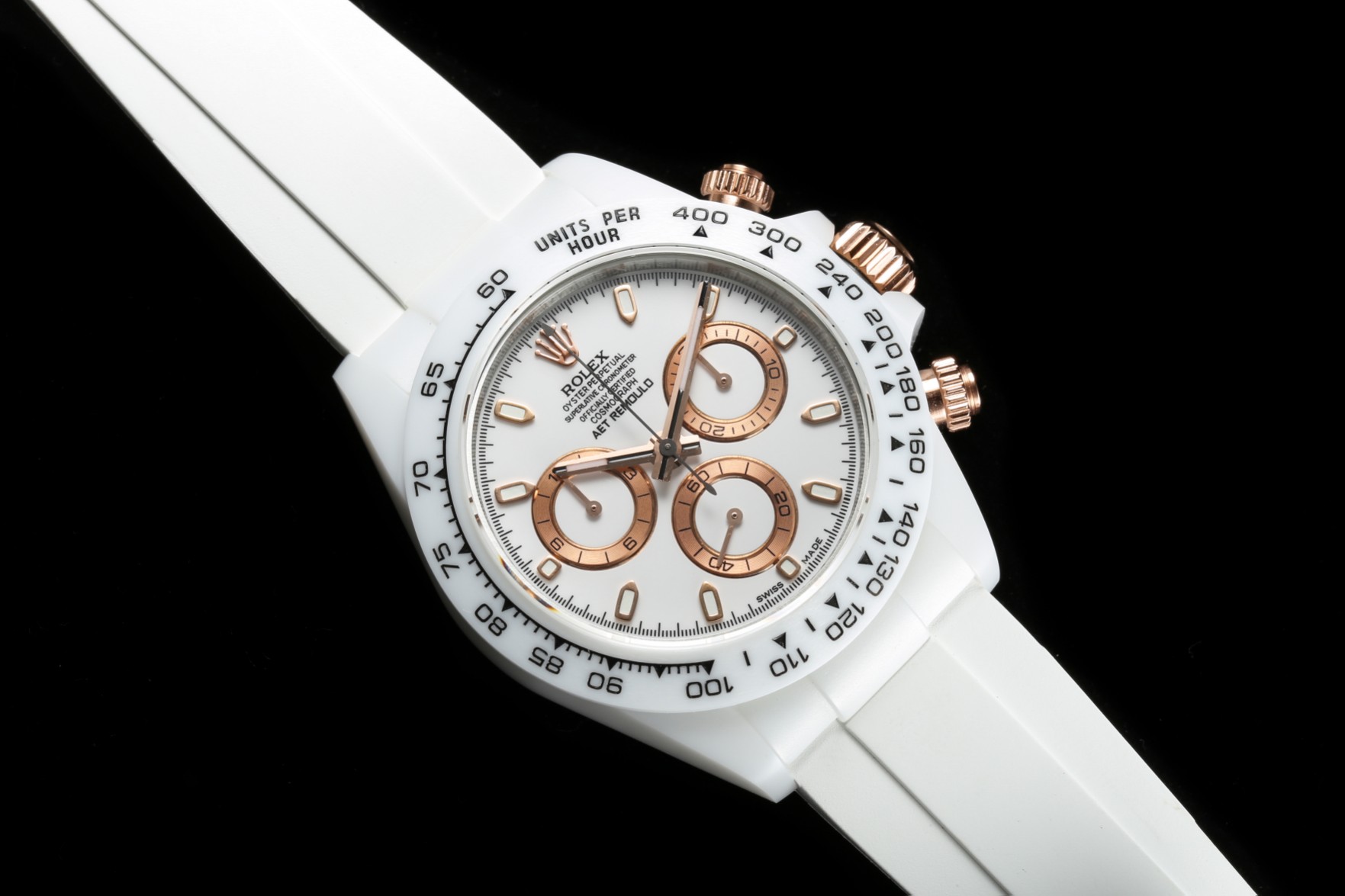 Rolex Daytona AET Picasso Crossover White