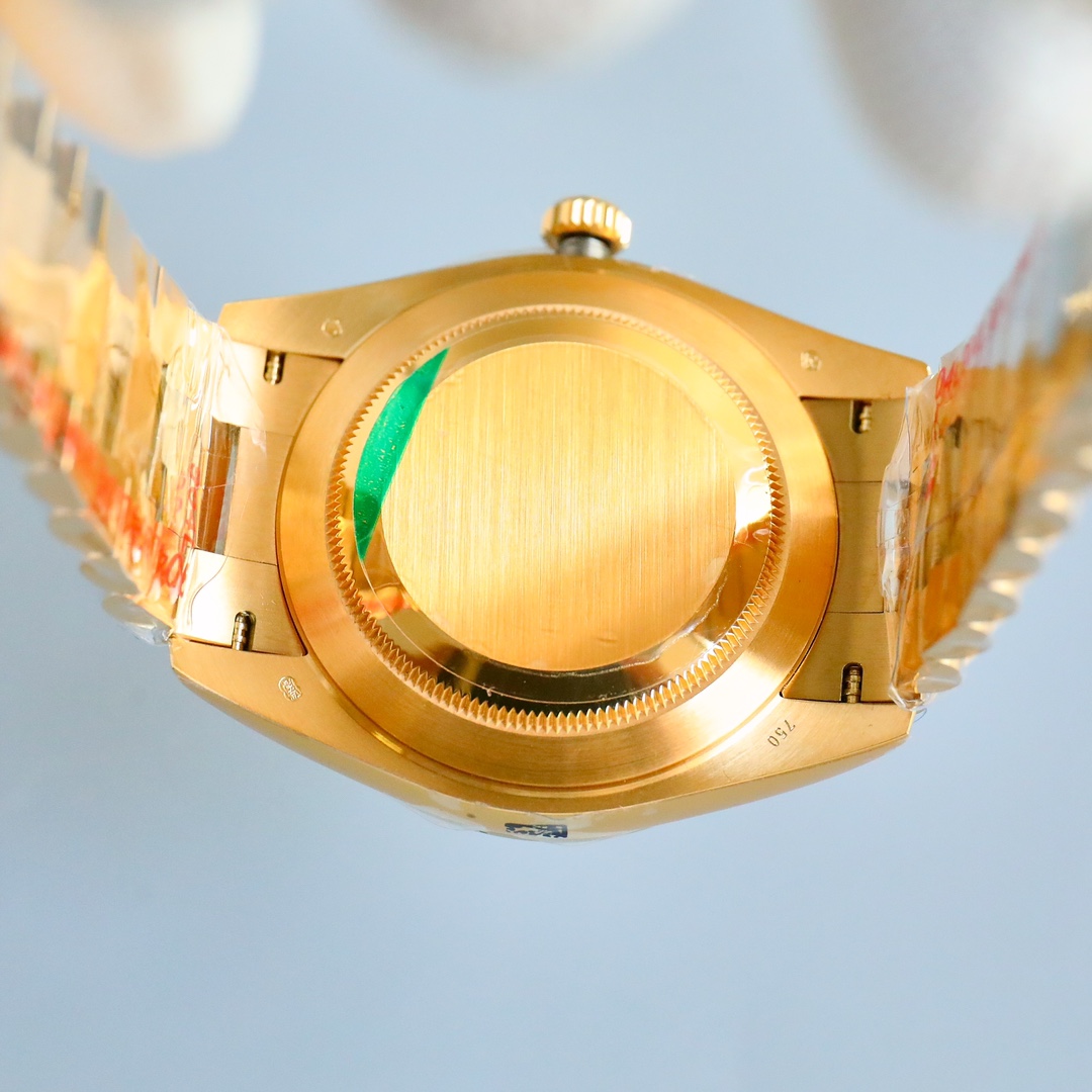 Rolex Day-Date 118348 Yellow Gold White Dial 36mm Unisex Replica Watch