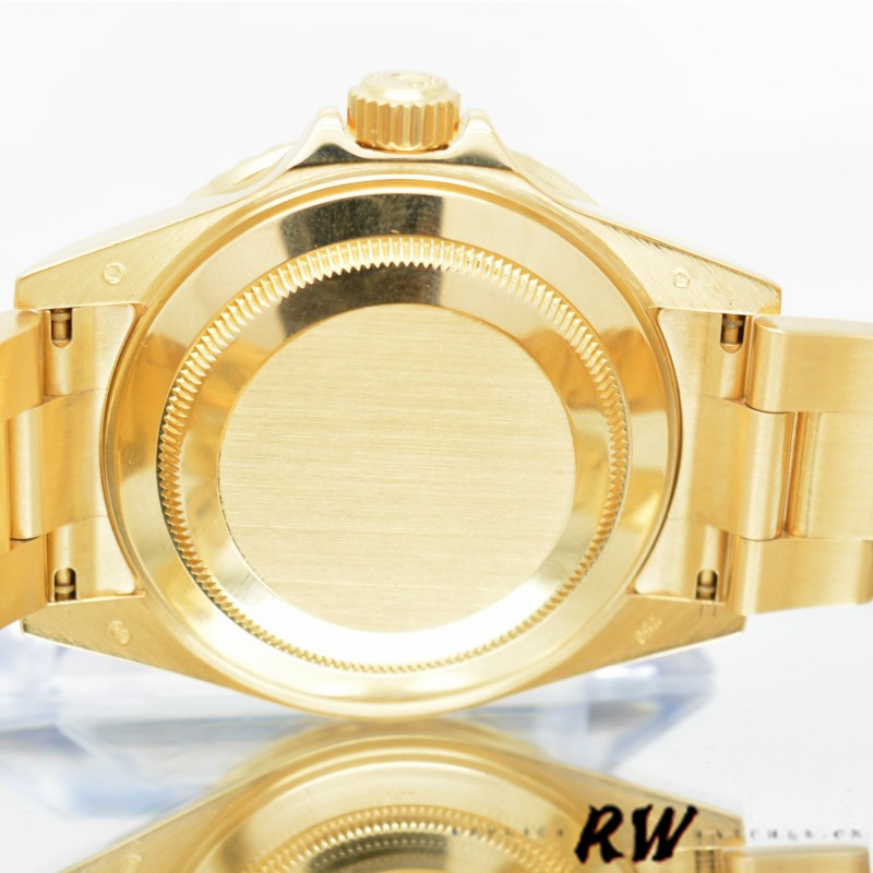 Rolex Submariner 16618 Yellow Gold Black Dial 40mm Mens Replica Watch