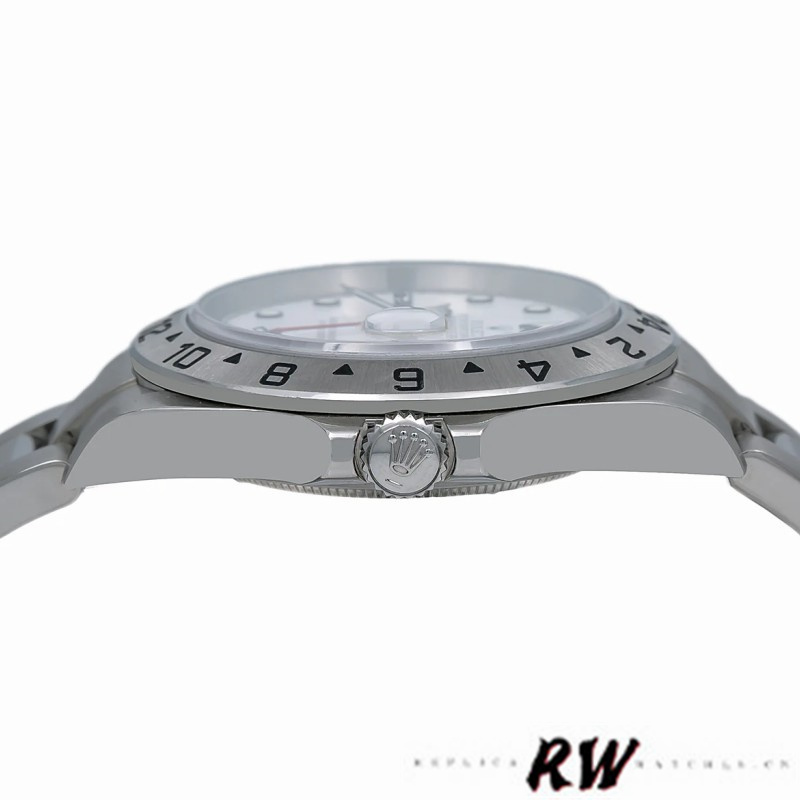 Rolex Explorer II 16570 Stainless Steel White Dial 40MM Mens Replica Watch