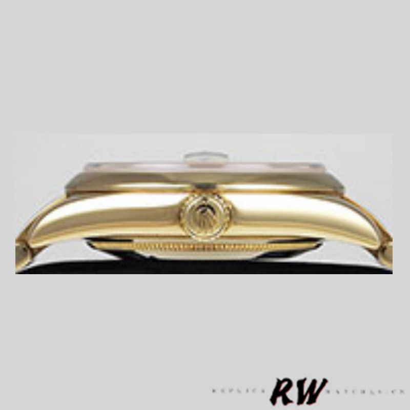 Rolex Day-Date 118208 Silver Diamond Jubilee Dial Yellow Gold 36mm Unisex Replica Watch