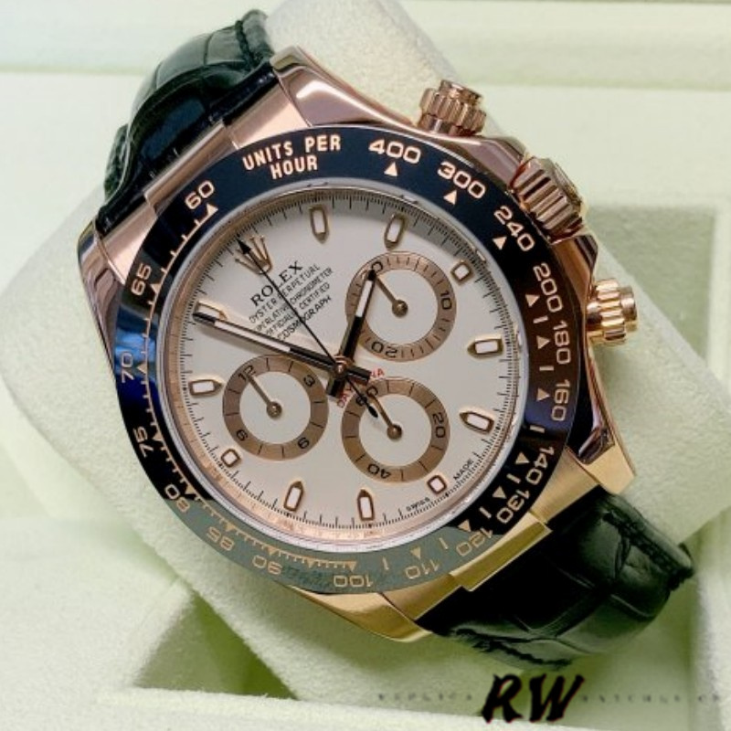 Rolex Cosmograph Daytona 116515 Ivory Dial 40mm Mens Replica Watch