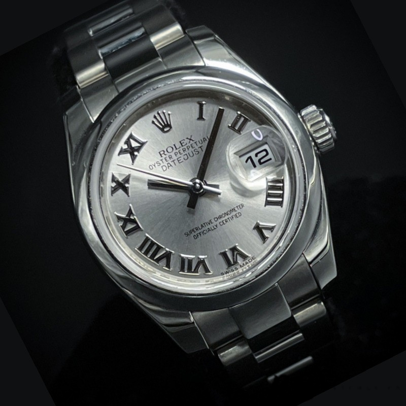 Rolex Datejust 179160 Oyster Bracelet Silver Roman Dial 26MM Lady Replica Watch