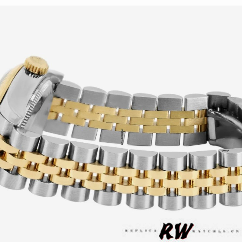 Rolex Datejust 179173 Silver Jubilee Diamond Dial Fluted Bezel 26MM Lady Replica Watch