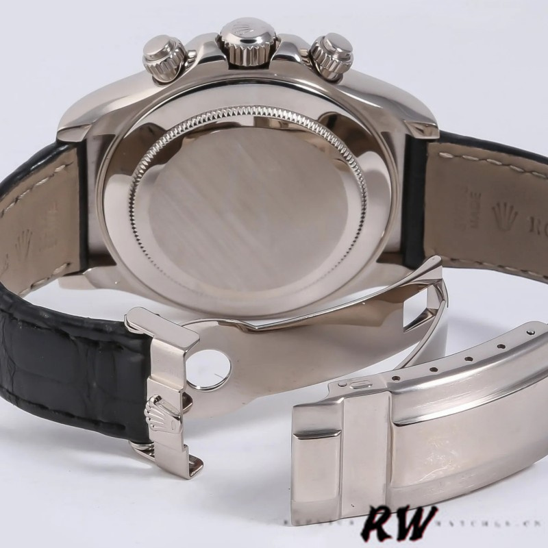 Rolex Daytona 116519 White Gold Black Dial 40mm Mens Replica Watch