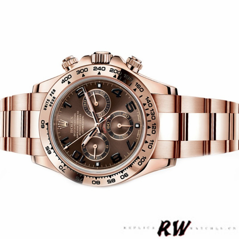 Rolex Daytona m116505 Everose Gold Brown Dial 40MM Mens Replica Watch