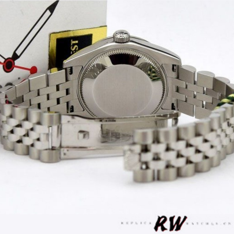 Rolex Datejust 178344 Black Dial Stainless Steel 31MM Lady Replica Watch