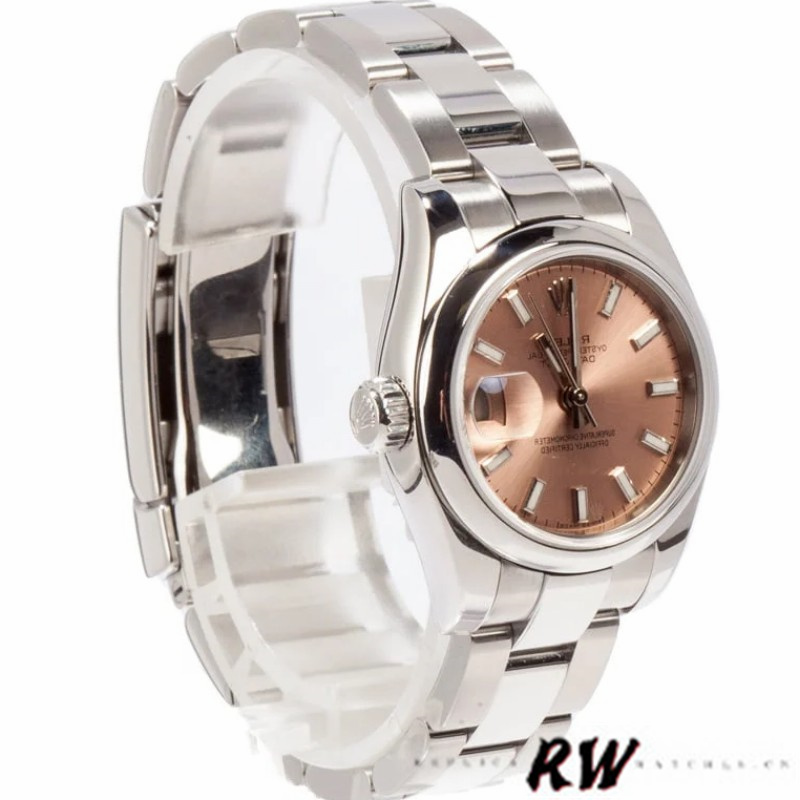 Rolex Datejust 179160 Pink Index Dial Domed Bezel 26MM Lady Replica Watch
