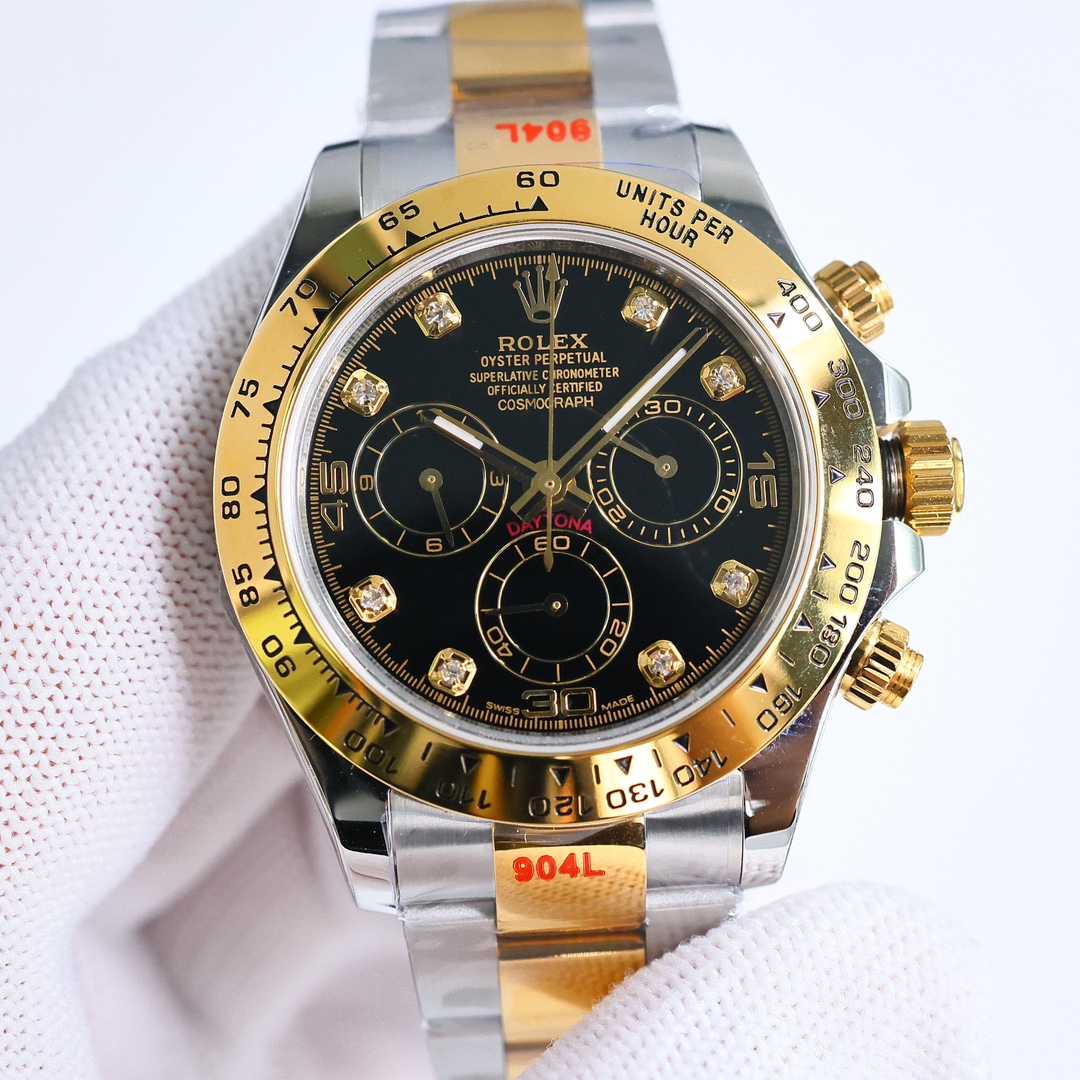 Rolex Cosmograph Daytona 116503 Black Diamond Dial 40MM Mens Replica Watch