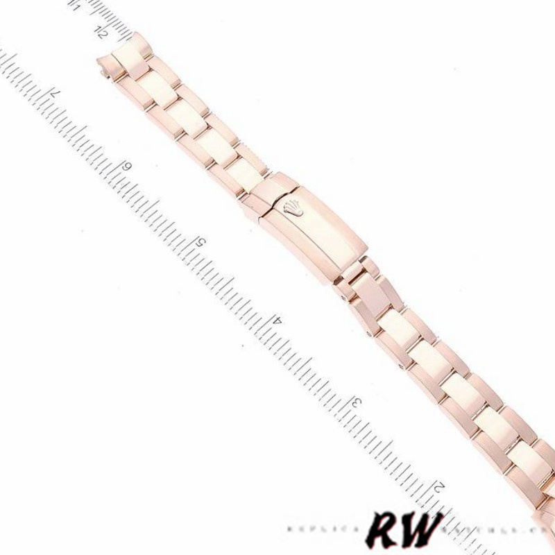 Rolex Datejust 179165 Everose Gold White Index Dial 26MM Lady Replica Watch