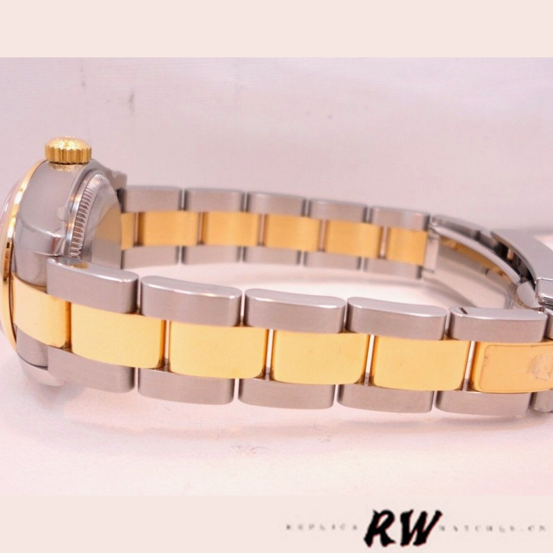 Rolex Datejust 179163 Black Diamond Dial Domed Dezel 26MM Lady Replica Watch